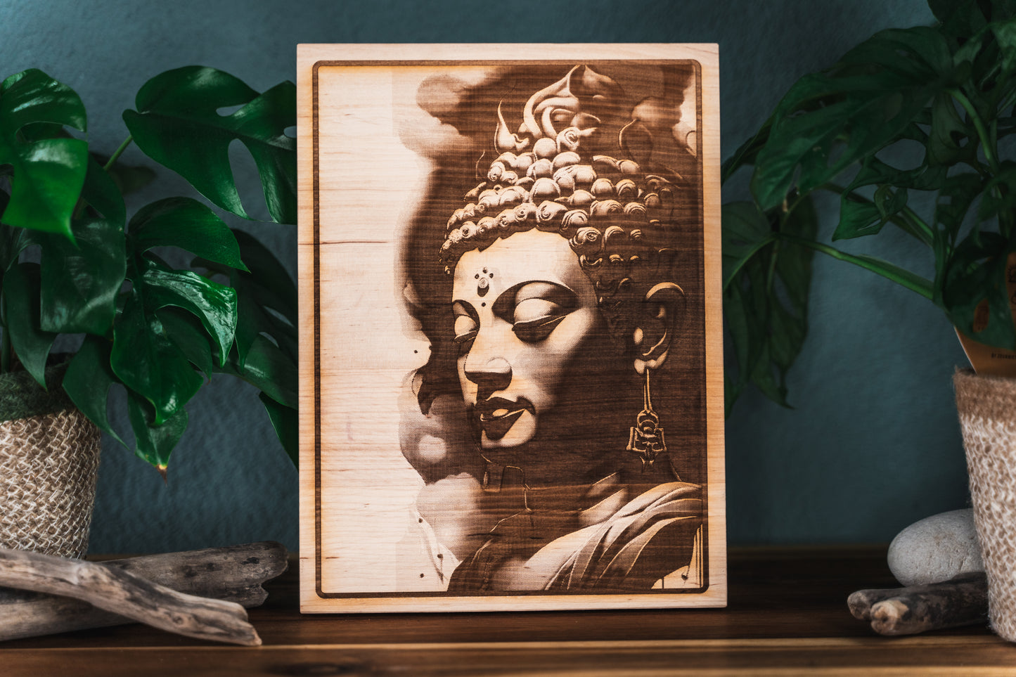 Holzplatten “BUDDHA" 22,5x30cm