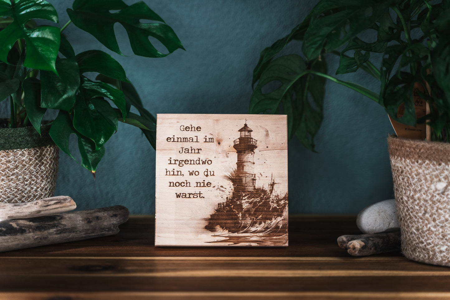 Holzplatten “FERNE” 15x15cm