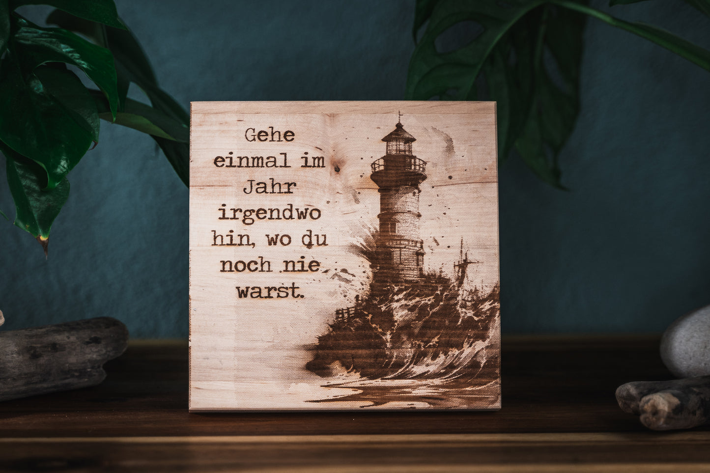 Holzplatten “FERNE” 15x15cm