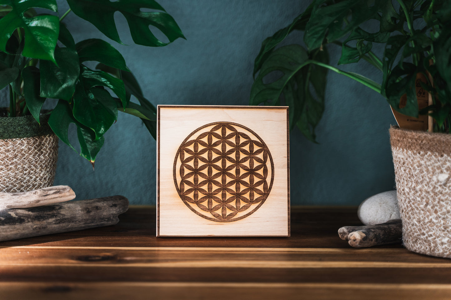 Holzplatten “MANDALA” 15x15cm