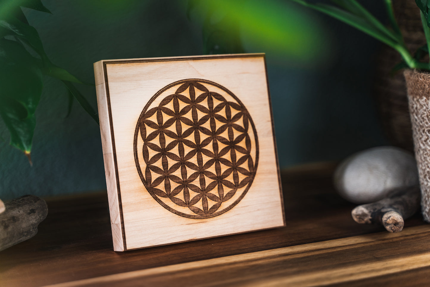 Holzplatten “MANDALA” 15x15cm