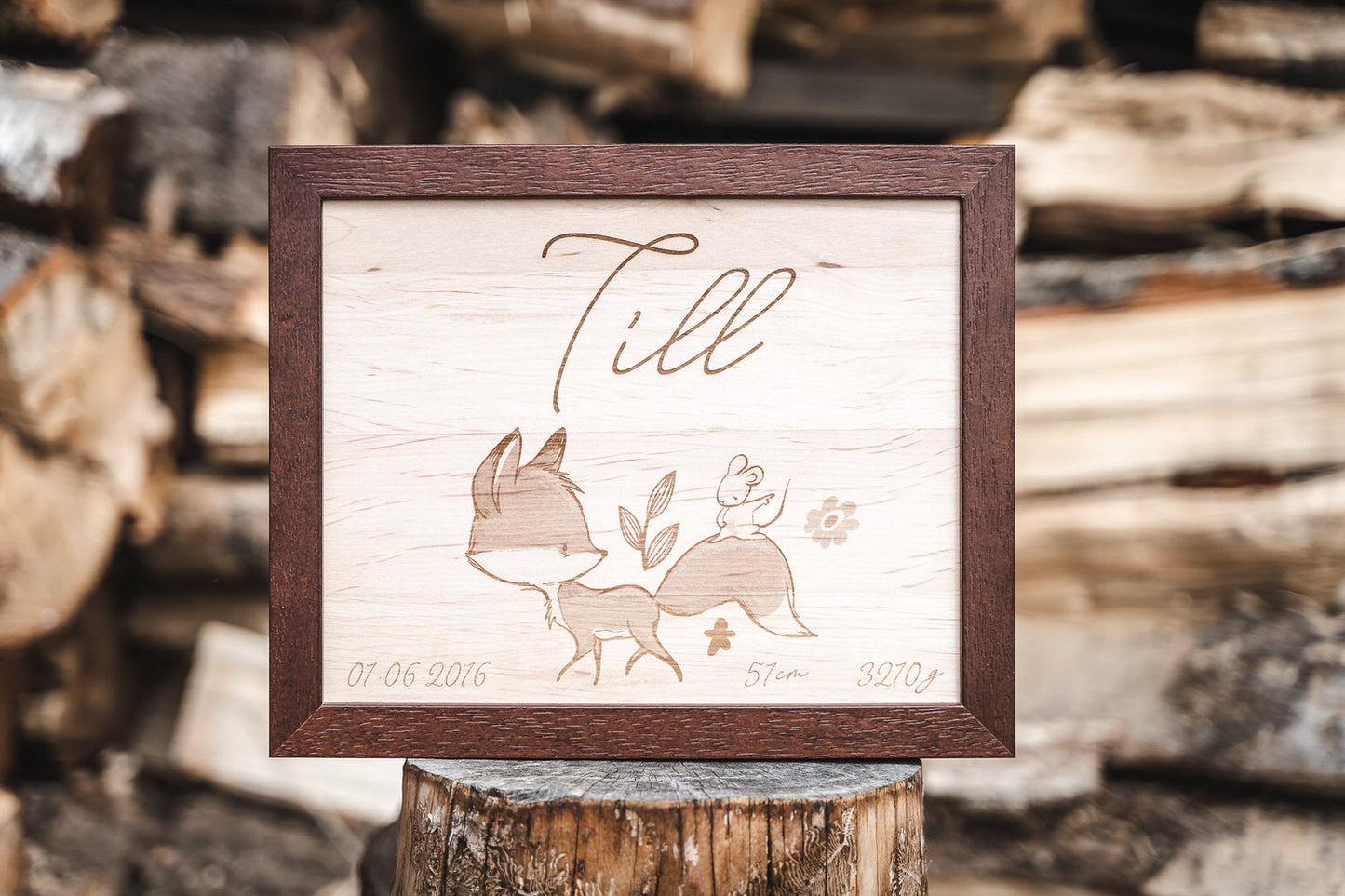 Holzplatten “Kindertafel Fuchs” 20x25cm und 30x45cm