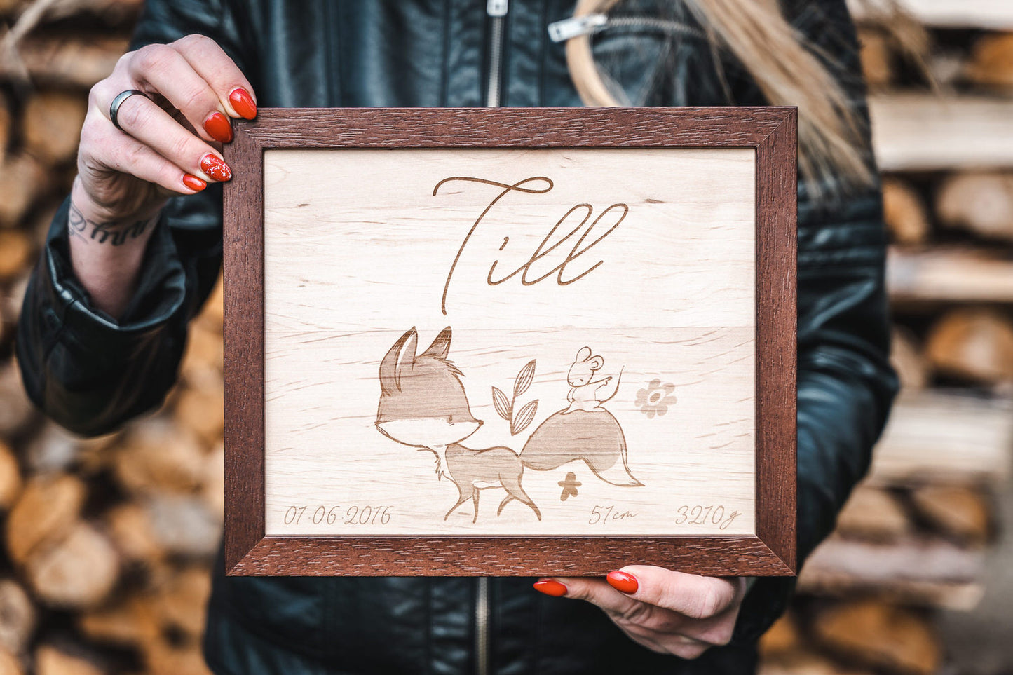 Holzplatten “Kindertafel Fuchs” 20x25cm und 30x45cm